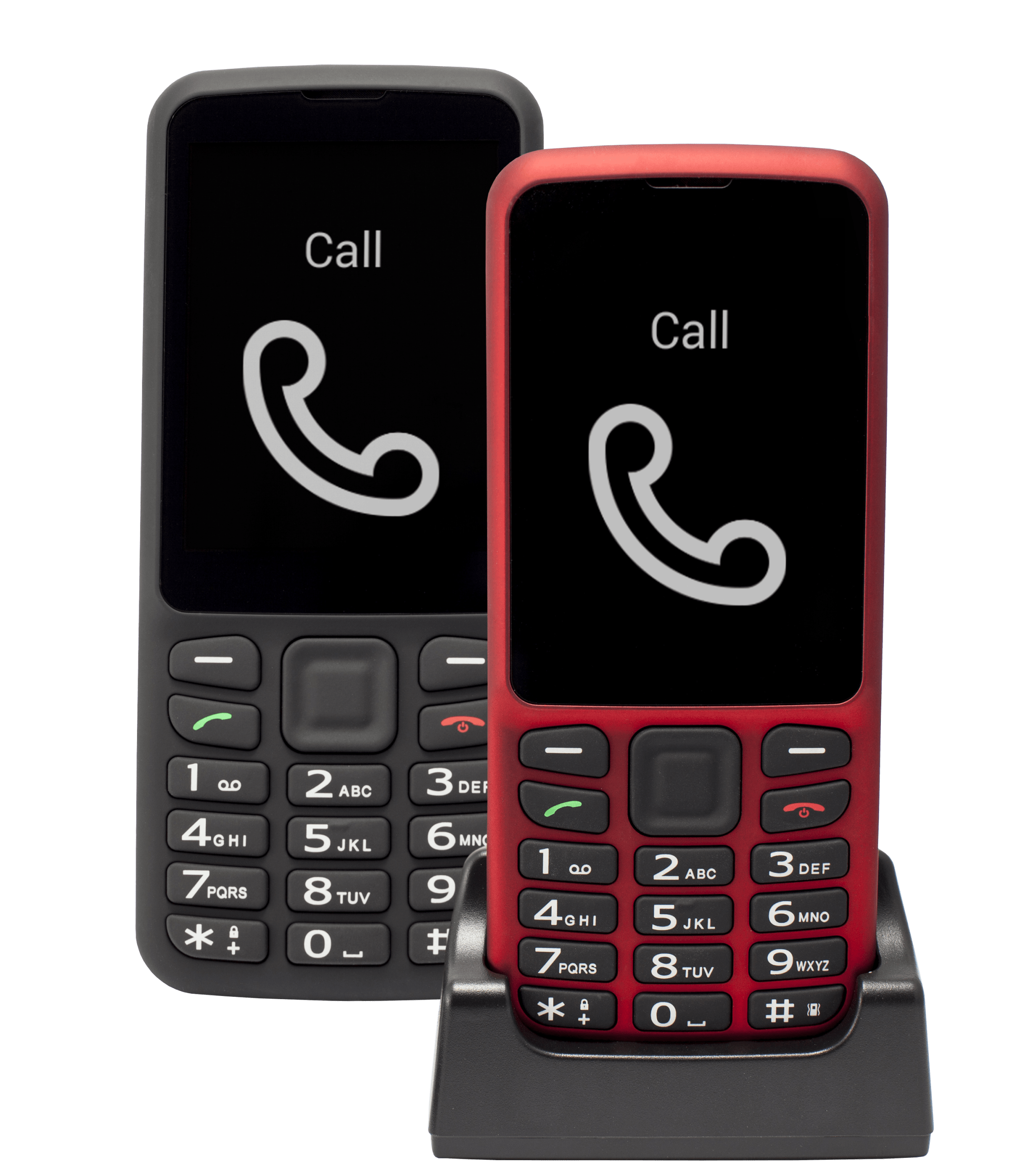 Téléphone portable rouge pour Malvoyant Blindshell Classic