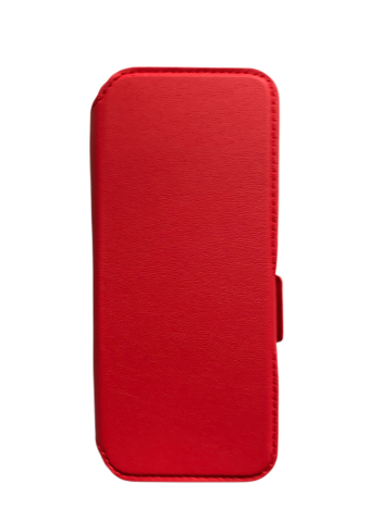 Red flip case front side
